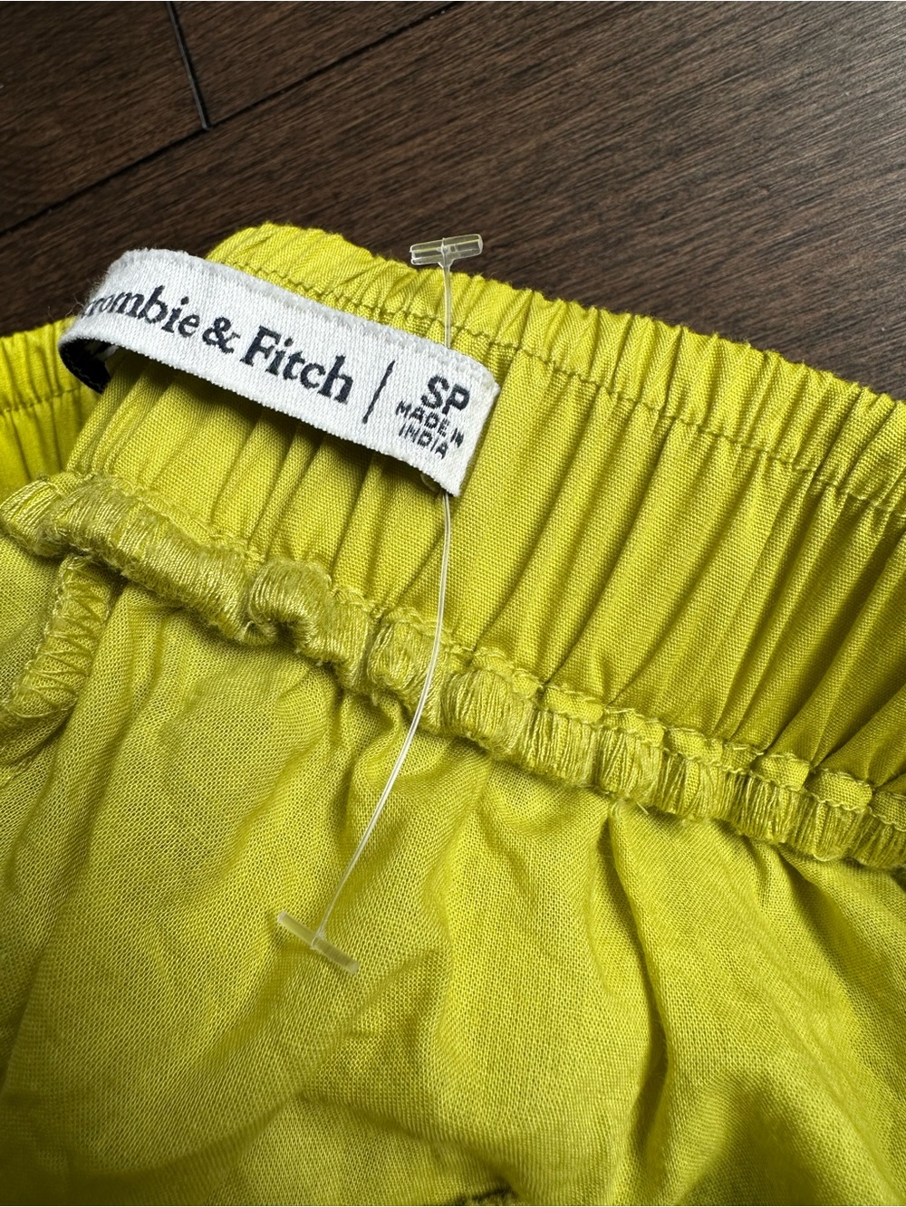 NWOT Abercrombie and Fitch Poplin Tiered Maxi Skirt Lime Green Small Petite SP - Picture 4 of 6